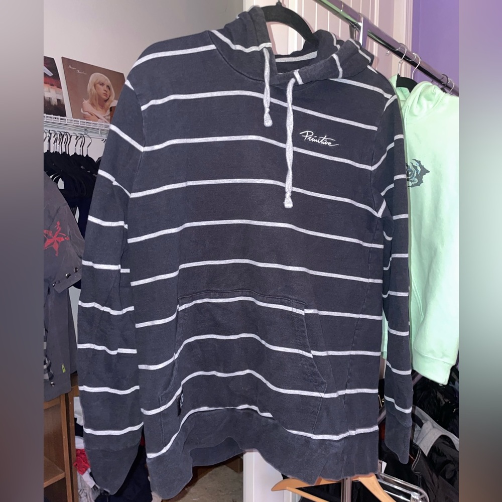 Striped primitive hoodie